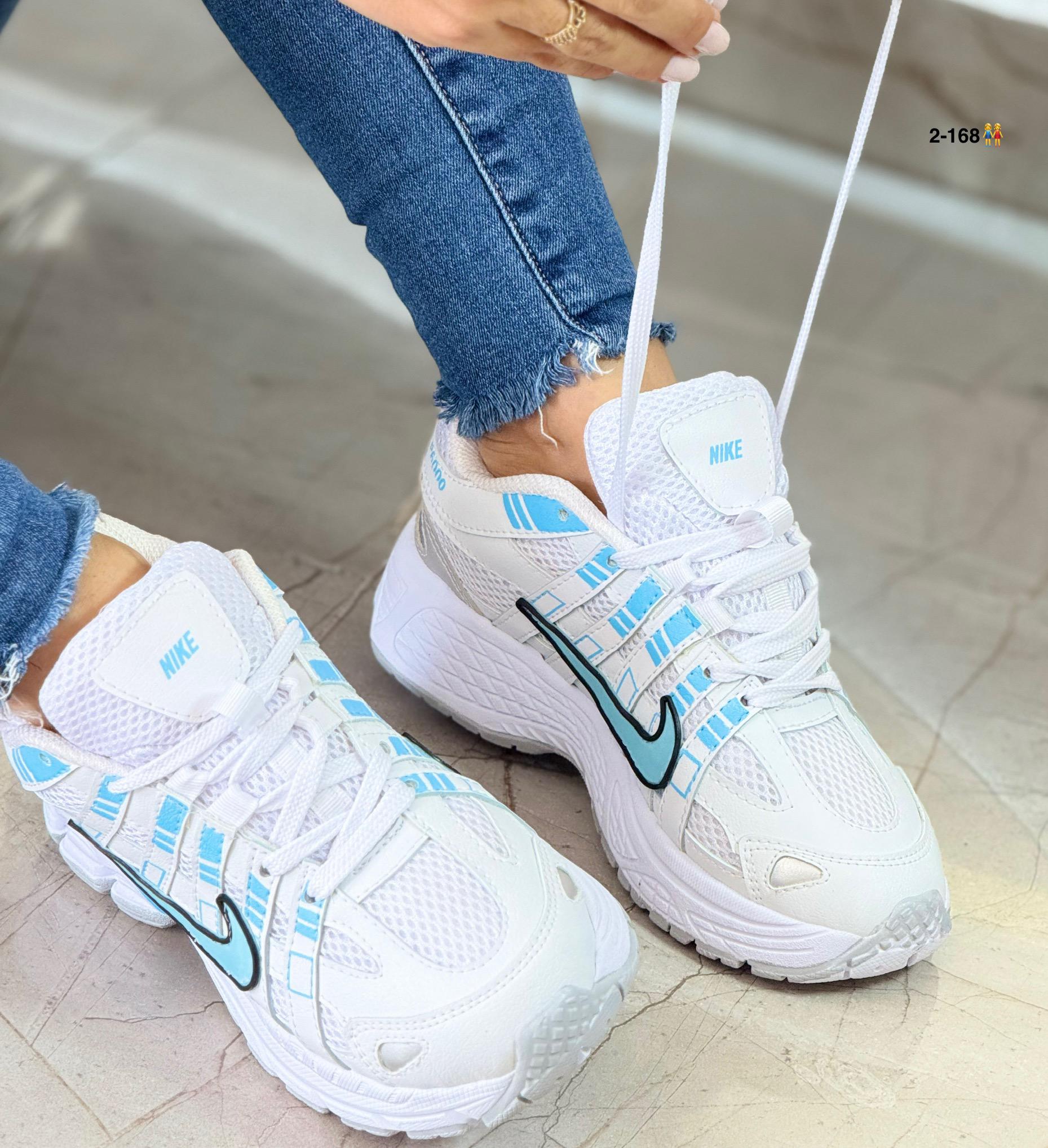 TENIS NK P6000 DAMA BLANCO X AZUL